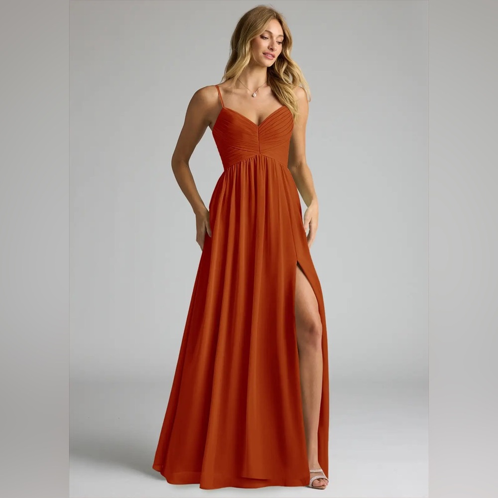 AZAZIE ALIA
Paprika A-Line Pleated Chiffon Dress
